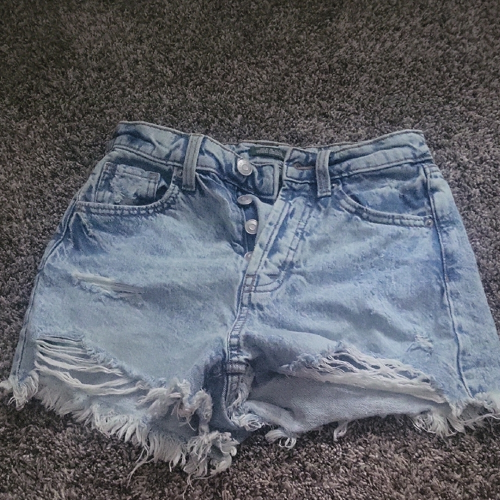 Denim Distressed Women Shorts